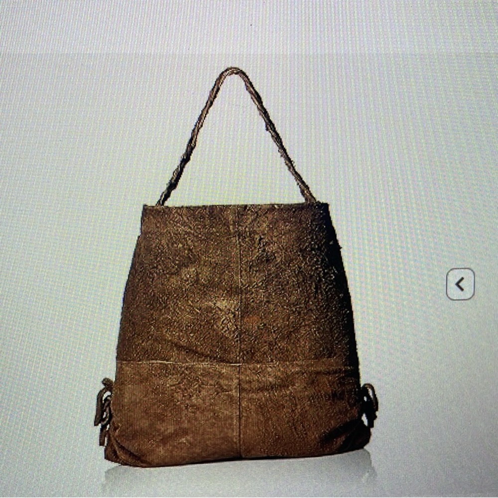 Latico Raw Suede Cowgirl Brown Hobo Bag